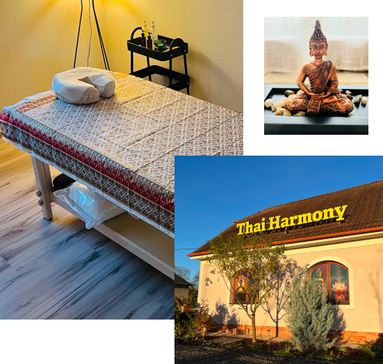 Masážna miestnosť a atmosféra Thai Harmony Ilava